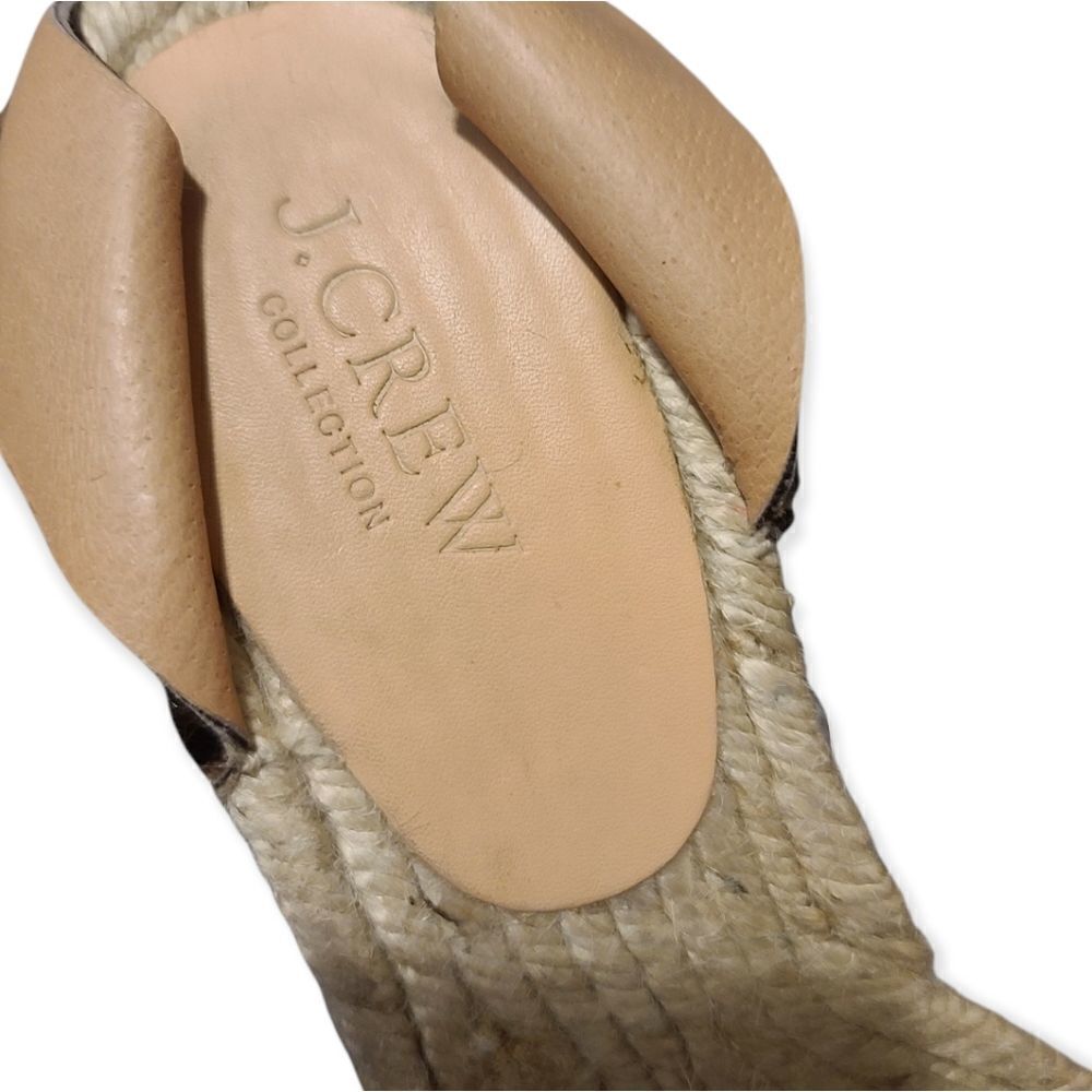 J. Crew Animal Print Espadrille Size 8 - Picture 7 of 9